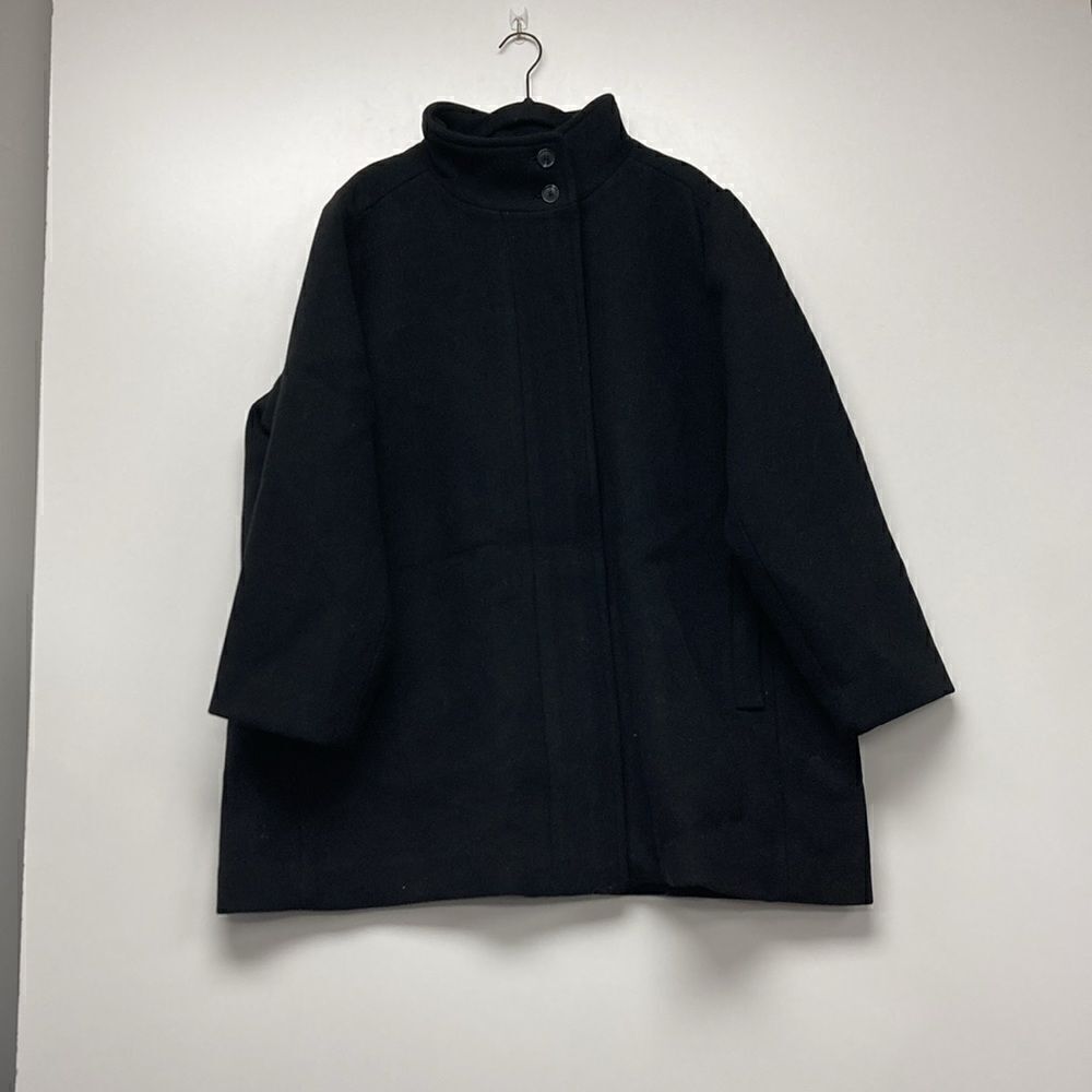 J.Crew Factory Button-neck city coat - Picture 3 of 4